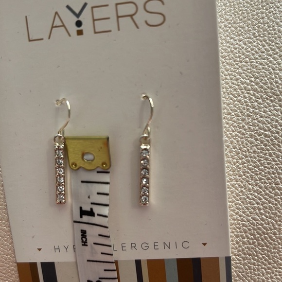 Layers hypoallergenic earrings - Picture 5 of 5